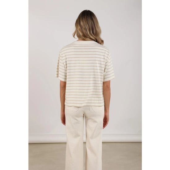 Nukus Nks04030 126 saartje shirt stripe offwhite/gold - Image 5
