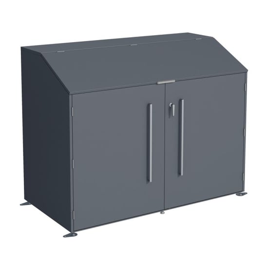 Westmann Linea afsluitbare metalen fietsenberging voor 4 fietsen - - Image 1