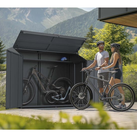 Westmann Linea afsluitbare metalen fietsenberging voor 4 fietsen - - Image 3