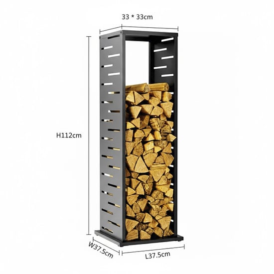 Westmann Luma flow houtopslag houtrek 38x38x112 cm - - Image 2
