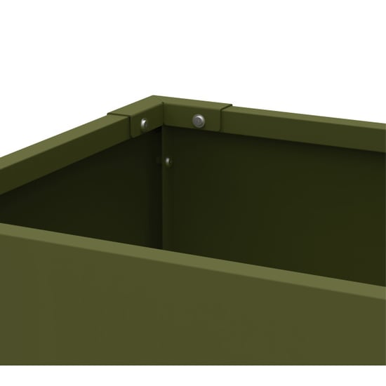 Westmann Vedura m metalen verhoogde plantenbak 30x100x80 cm olijf - Image 4