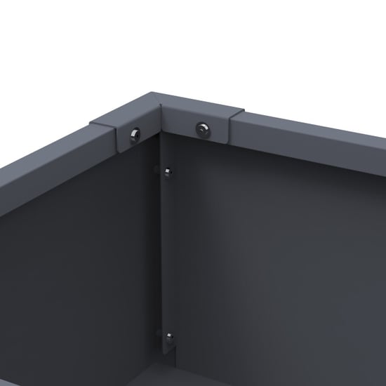 Westmann Vedura s metalen verhoogde plantenbak 74x40x80 cm grijs - Image 3