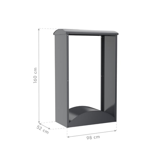 Westmann Castra a houtopslag houtrek 95x50x160 cm - - Image 4