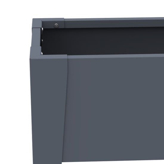 Westmann Vedura l metalen verhoogde plantenbak 109x40x80 cm grijs - Image 4