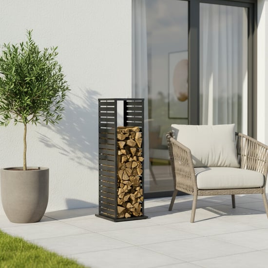 Westmann Luma lane houtopslag houtrek 38x38x112 cm - - Image 6
