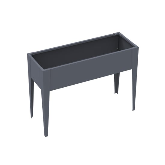 Westmann Vedura m metalen verhoogde plantenbak 30x100x80 cm grijs - Image 6