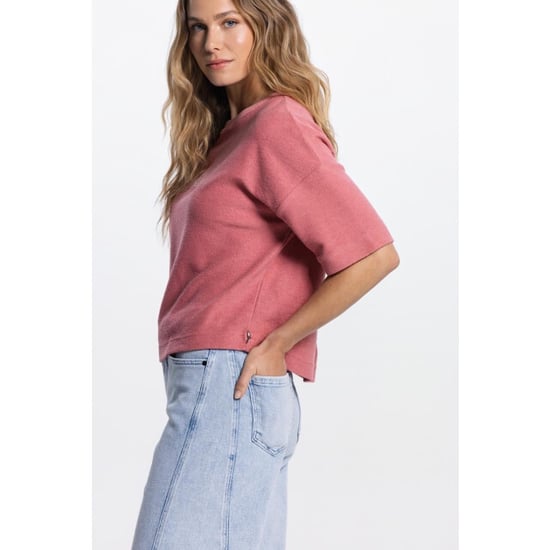 Jansen Amsterdam Jansen noeka sw 175 backside sweat short sleeve blush - Image 4