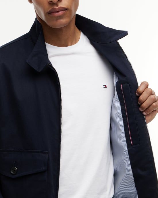 Harrington Jacket in Dark Blue - Image 5