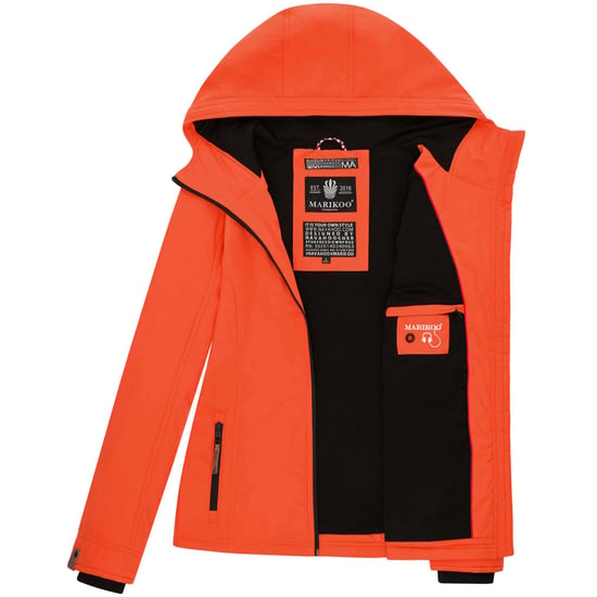 Marikoo women’s transitional jacket – Brombeere, lightweight with hood - Image 5