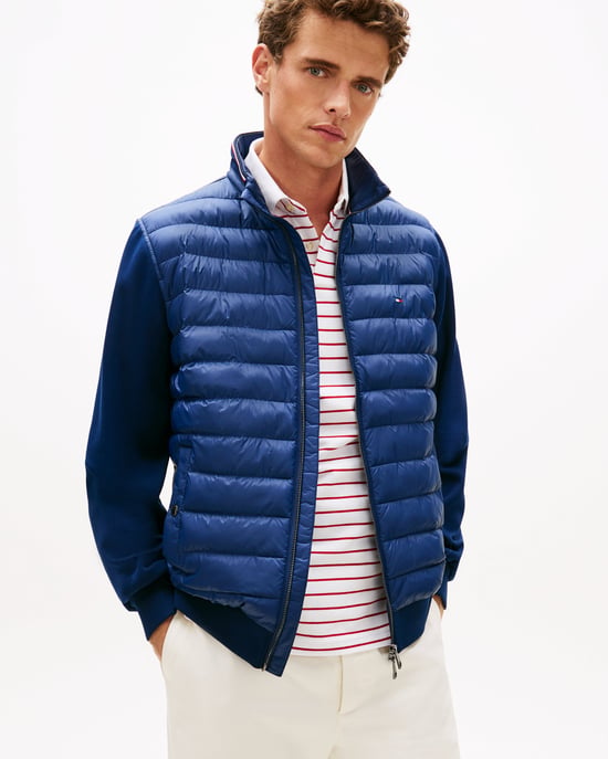 Essential Stand Collar Jacket in Dark Blue - Image 1