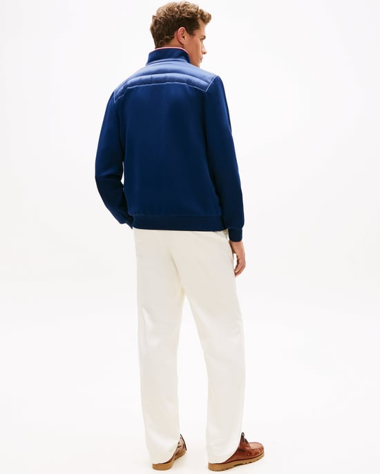 Essential Stand Collar Jacket in Dark Blue - Image 3