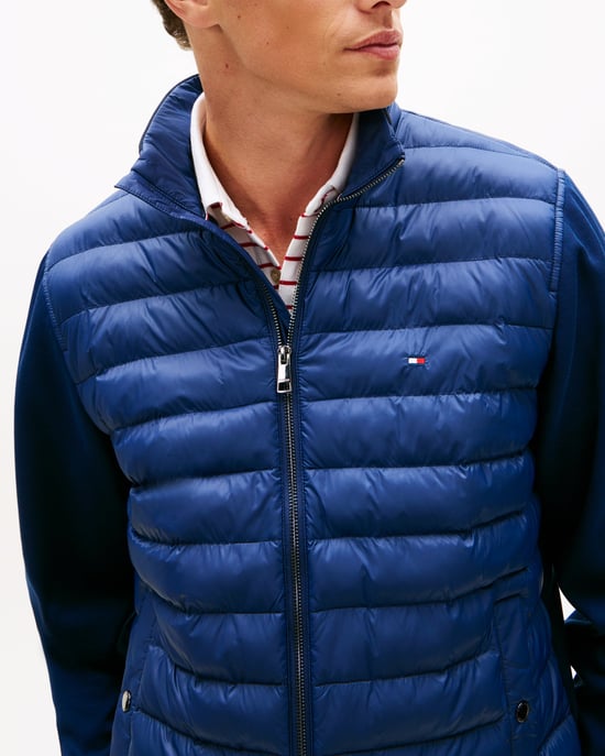 Essential Stand Collar Jacket in Dark Blue - Image 4