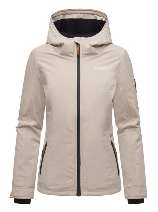 Marikoo women’s transitional jacket – Brombeere, lightweight with hood - Image 2