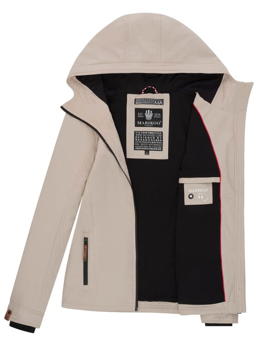 Marikoo women’s transitional jacket – Brombeere, lightweight with hood - Image 5