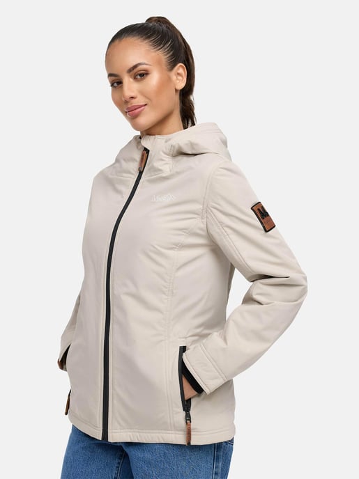 Marikoo women’s transitional jacket – Brombeere, lightweight with hood - Image 6