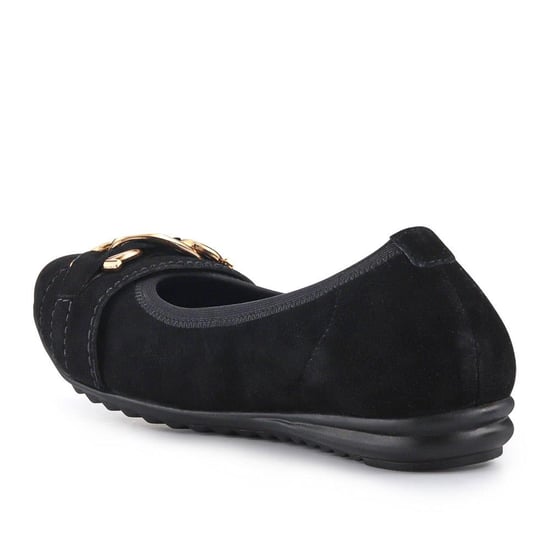 Jones Bootmaker Yvette Leather Wide-Fit Ballet Pumps - Image 3