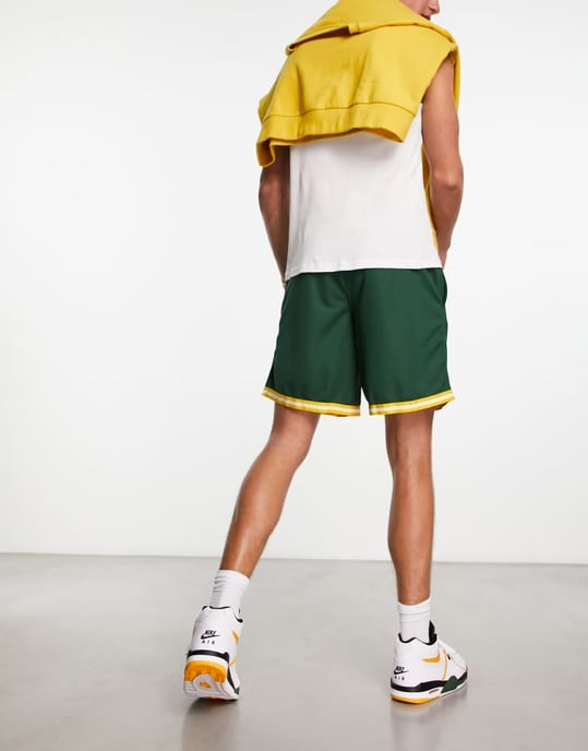 47 Brand MLB Oakland Athletics mesh shorts in green with contrast trim - Image 3