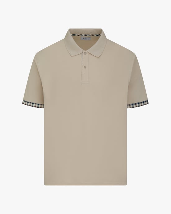 Polo Shirt in Tan - Image 1