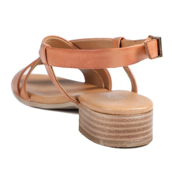 Jones Bootmaker Halston Leather Block Heel Sandals - Image 3