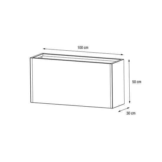 Herstera Garden Plantenbak cube 30 m 100x30x50 cm - - Image 5