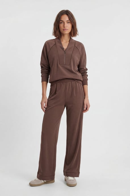 Petite Premium Luxe Wide Leg Jogger - Image 1