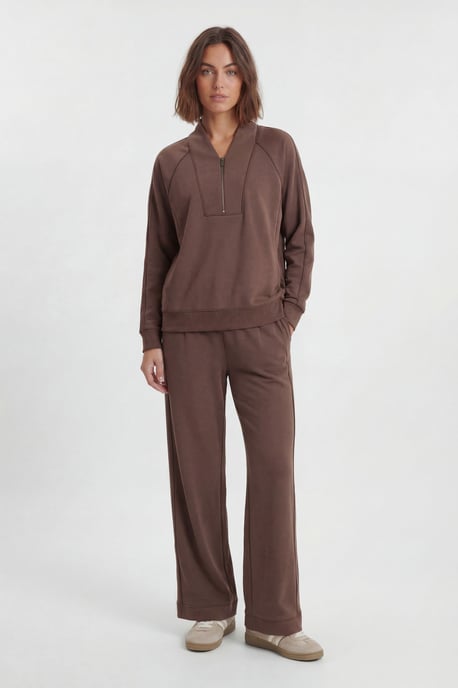 Petite Premium Luxe Wide Leg Jogger - Image 5
