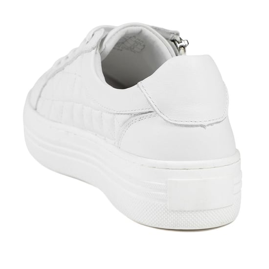 Jones Bootmaker Arianna Quilted Leather Zip & Lace Trainers - Image 3
