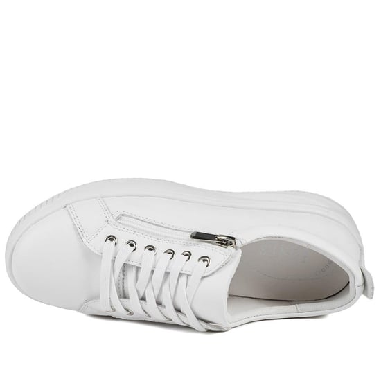 Jones Bootmaker Anara Zip & Lace Leather Trainers - Image 4