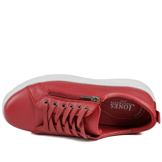 Jones Bootmaker Anara Zip & Lace Leather Trainers - Image 4
