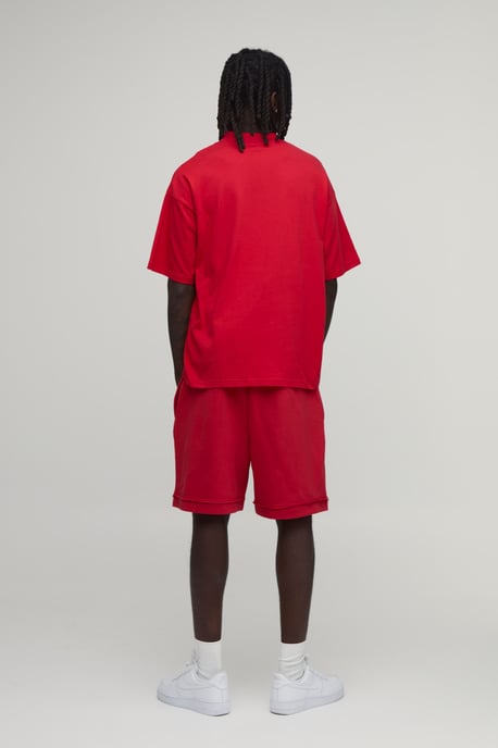Baggy Drop Crotch Exposed Seam Loopback Short - Image 2