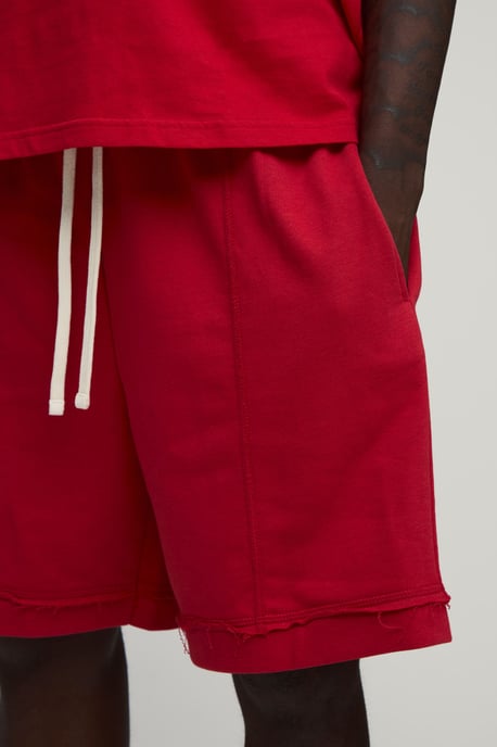 Baggy Drop Crotch Exposed Seam Loopback Short - Image 3