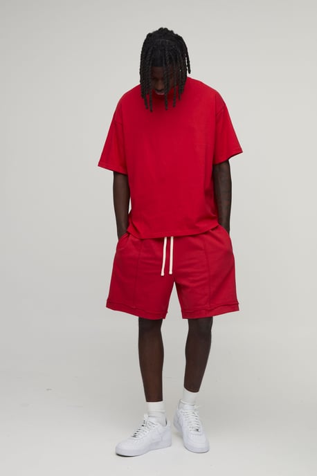 Baggy Drop Crotch Exposed Seam Loopback Short - Image 4