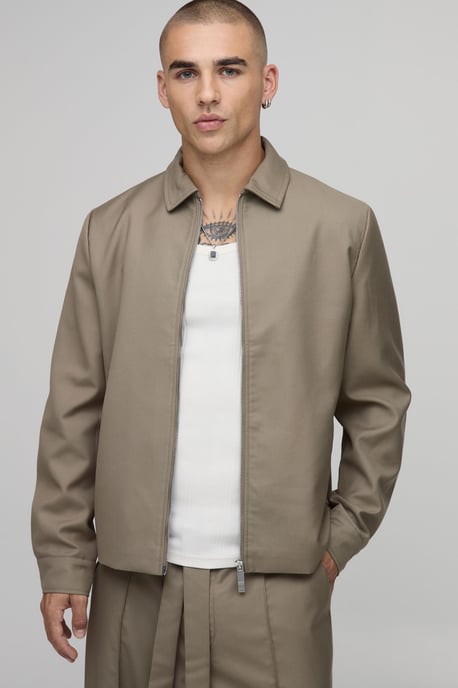 Tailored Boxy Co-Ord Harrington Jacket - Image 1