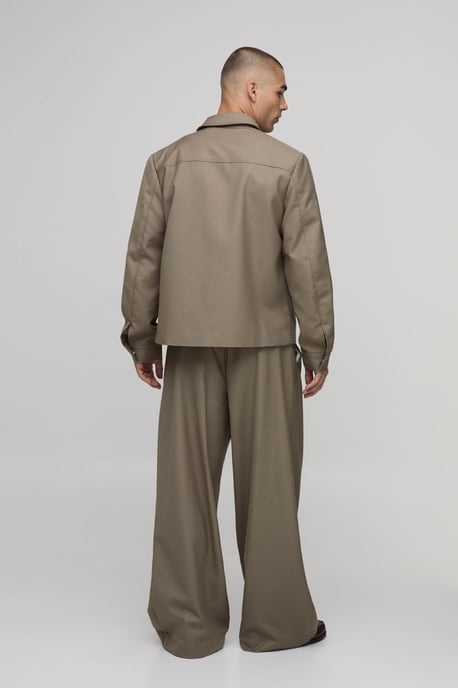 Tailored Boxy Co-Ord Harrington Jacket - Image 2