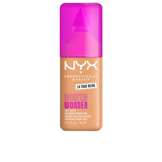 Make'em Wonder Foundation #14 - True Beige 30 ml - Image 1
