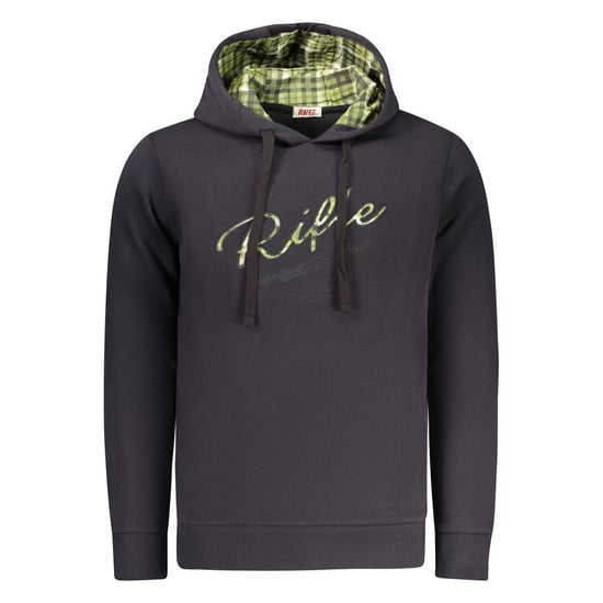 Rifle Blue Cotton Men's Hoodie - Image 1