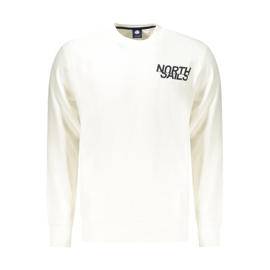 North Sails Vit Bomull Herr Sweatshirt - Image 1