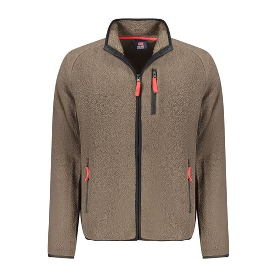 Norge 1963 Marrone Polyester Herrtröja - Image 1