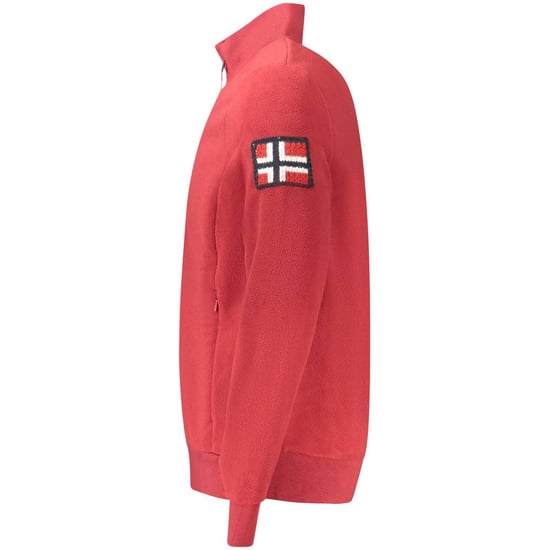 Norge 1963 Röd Polyester Herrtröja - Image 3