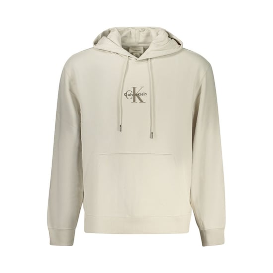 Calvin Klein Beige Bomullshuvtröja för män - Image 1