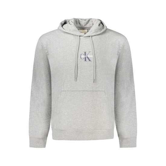 Calvin Klein Grigio Bomullströja för Män med Huva - Image 1