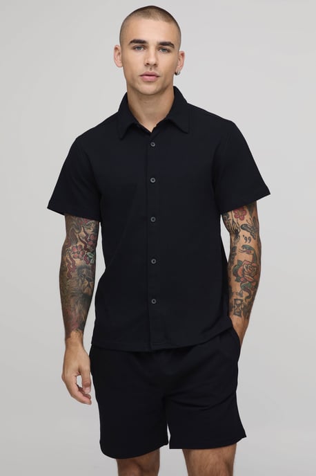 Slim Fit Shirt and Slim Short Set - Image 4