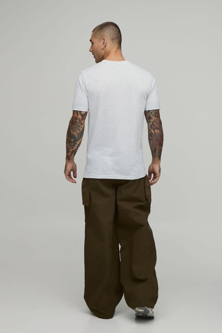 Baggy Fit Elasticated Bellow Pocket Cargo Trousers - Image 2