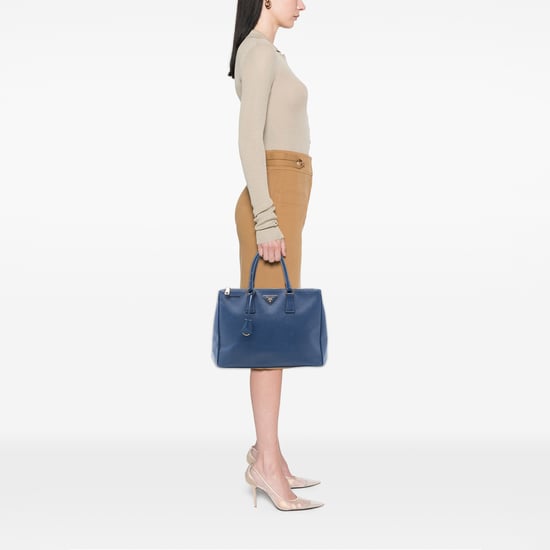 Tweedehands Grote Saffiano Lux Galleria Double Zip Tote - Image 6