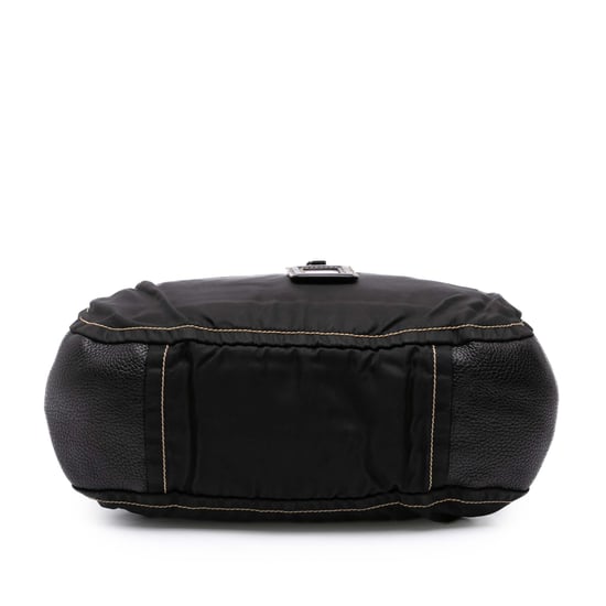 Tweedehands Leren en Tessuto Schoudertas - Image 3