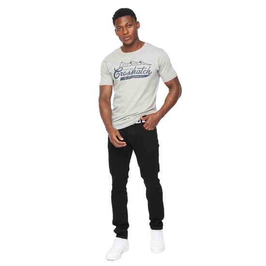 Crosshatch Heren Barbeck Slim Jeans (Massief zwart) - Image 4