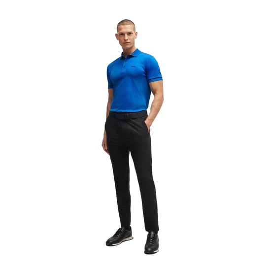Boss Heren Paule Interlock Slim Poloshirt (Blauw) - Image 4
