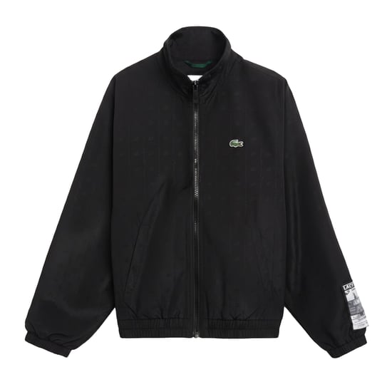 Lacoste Heren Cropped Track Jacket (Zwart) - Image 1