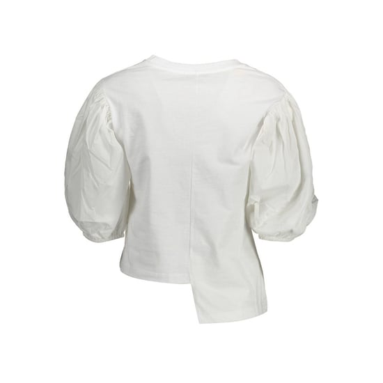 Gaelle Paris Bianco Cotton Women T-Shirt - Image 2