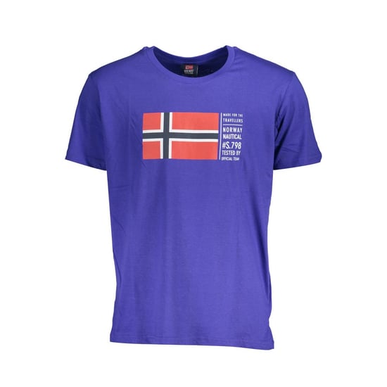 Norge 1963 Blå Bomull Herr T-Shirt - Image 1